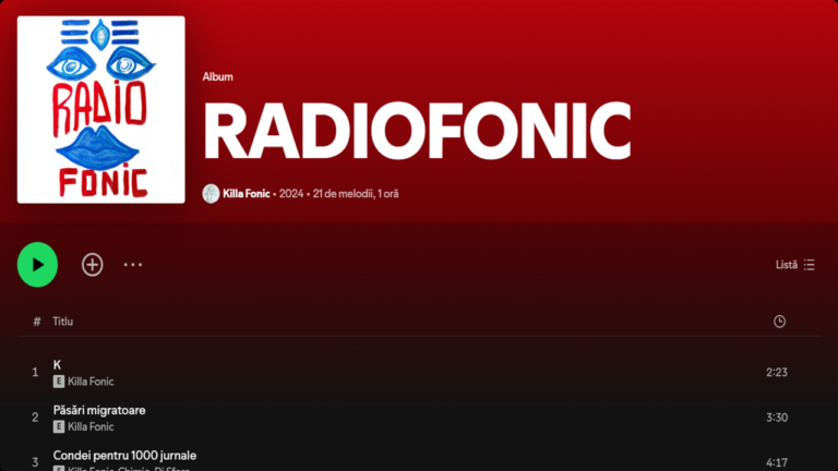 Killa Fonic lansează un nou album intitulat Radiofonic