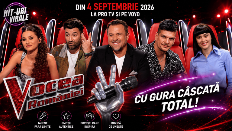 „Vocea României” revine pe 4 septembrie cu un sezon plin de surprize.