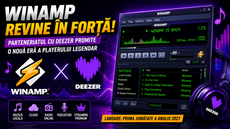 Winamp și Deezer își unesc forțele pentru a reinventa modul în care ascultăm muzică